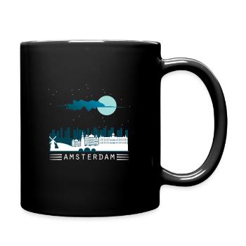 Amsterdam - Full Colour Mug - black - Right