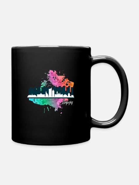 Leipzig - Tasse einfarbig - Schwarz