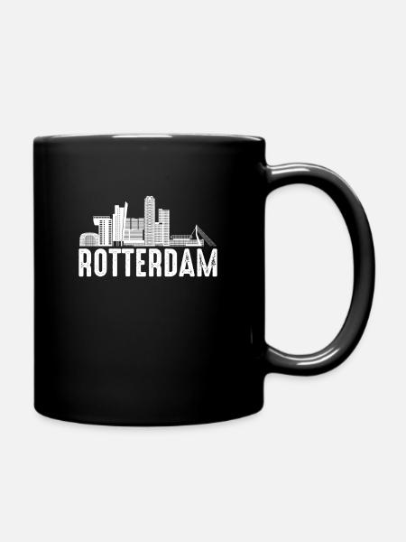 Rotterdam - Full Colour Mug - black