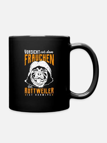 Rottweiler - Tasse einfarbig - Schwarz