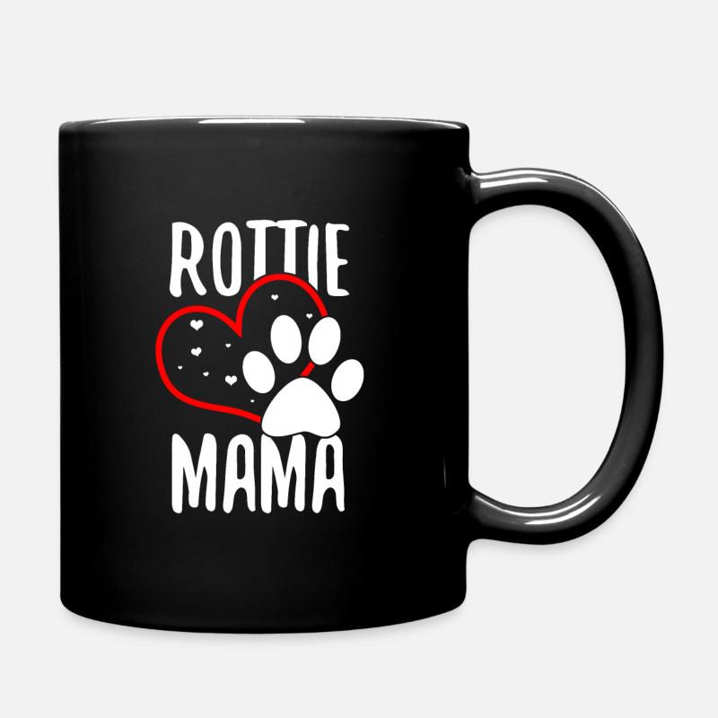 rottweiler - Full Colour Mug - black