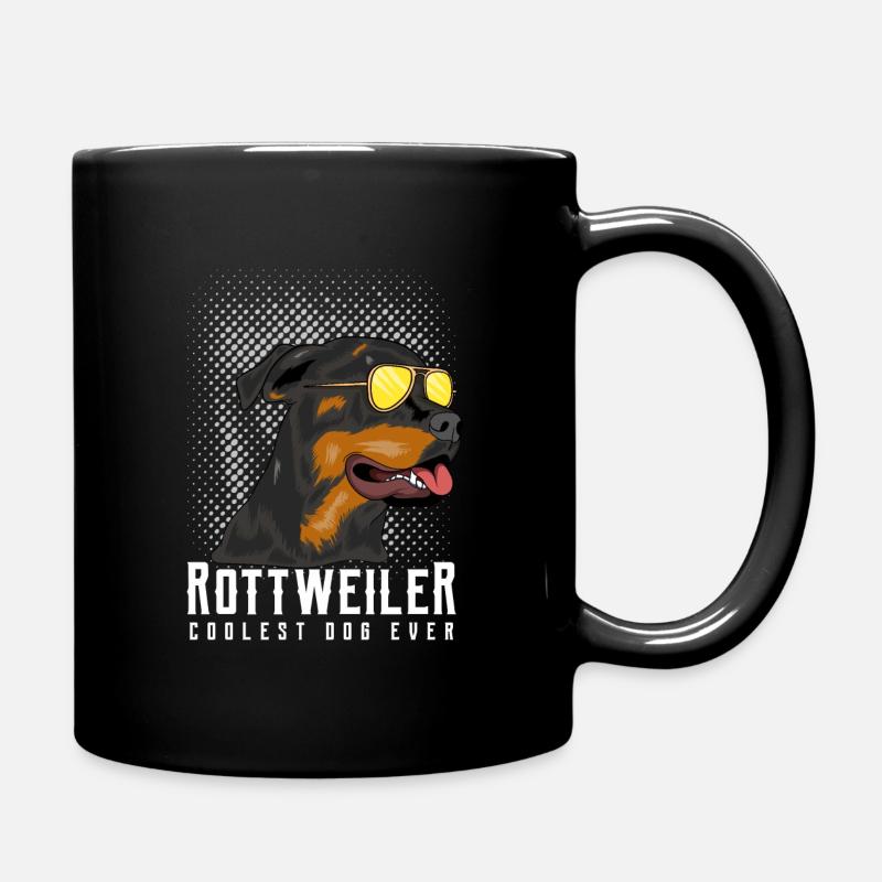 rottweiler - Full Colour Mug - black