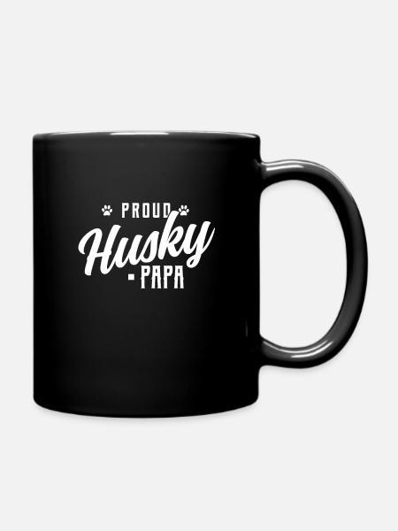 Husky - Full Colour Mug - black