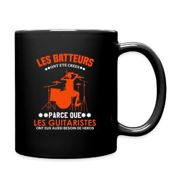Batteur Shirt • Batterie • Musicien Cadeau - Mug uni - noir - Droite