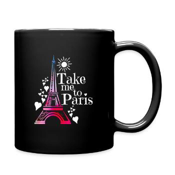 Paris - Tasse einfarbig - Schwarz - Rechts