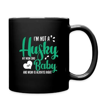 Husky - Mug uni - noir - Droite