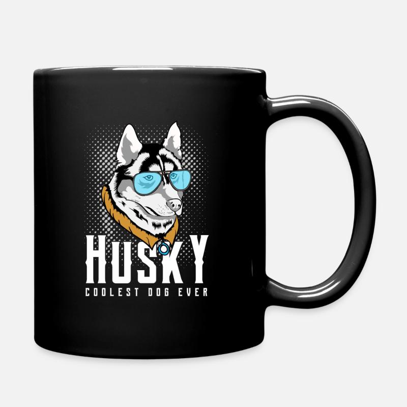 Husky - Tasse einfarbig - Schwarz