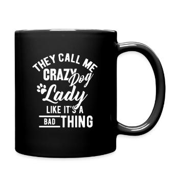 Idée cadeau chien chiot chien - Mug uni - noir - Droite