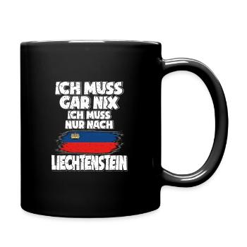 Liechtenstein - Tasse einfarbig - Schwarz - Rechts