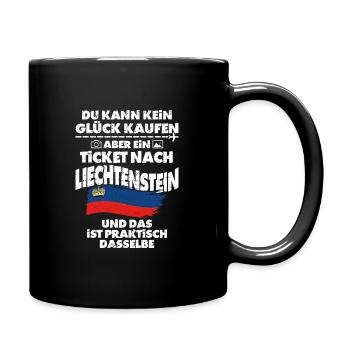 Liechtenstein - Tasse einfarbig - Schwarz - Rechts