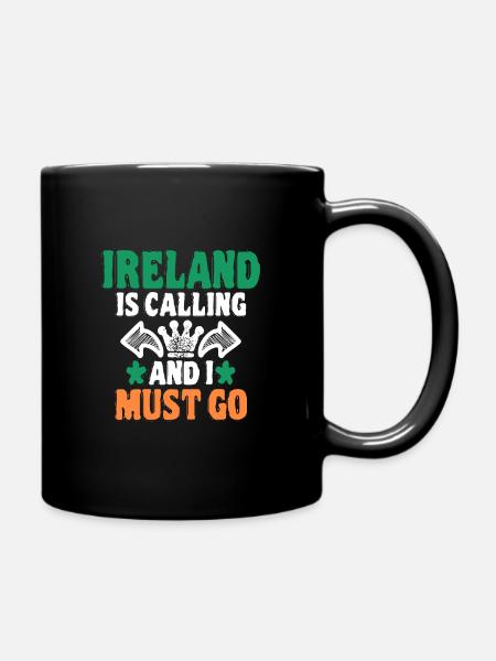 Irland - Tasse einfarbig - Schwarz