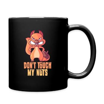Don't touch my nuts - Full Colour Mug - black - Right