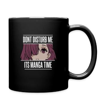 Ne me dérange pas, c'est l'heure du manga - Mug uni - noir - Droite