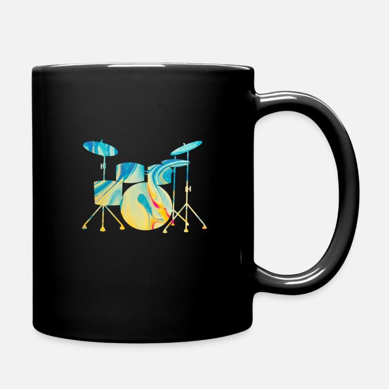 Drums - Full Colour Mug - black