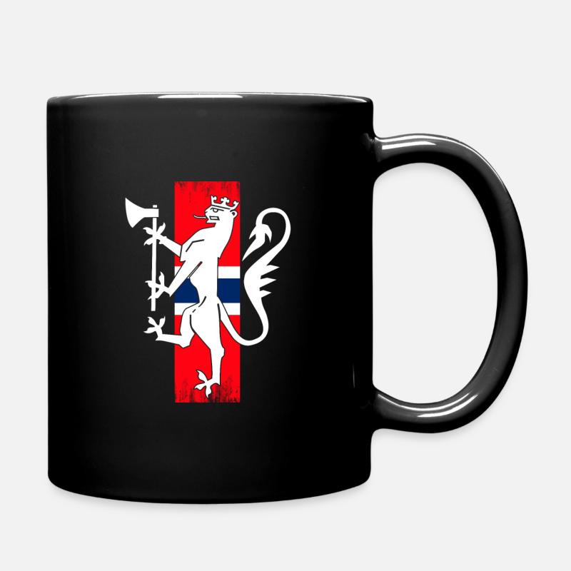 Norwegen - Tasse einfarbig - Schwarz