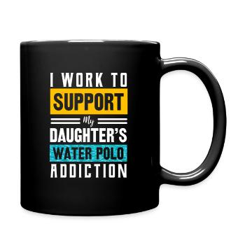 water polo - Full Colour Mug - black - Right