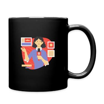 Presenter and Press - Full Colour Mug - black - Right