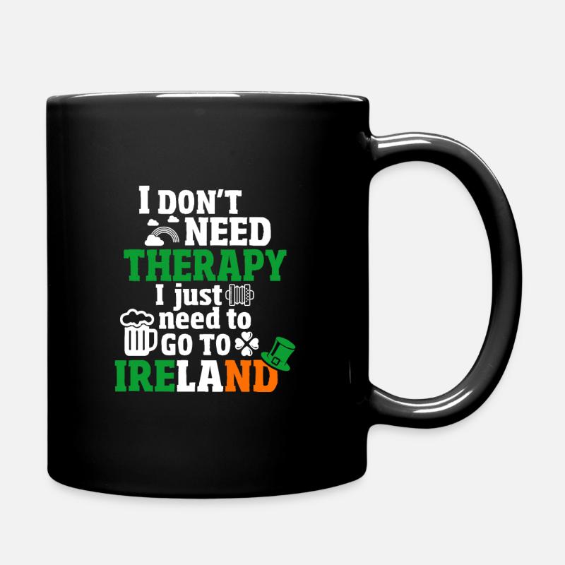 Irland - Tasse einfarbig - Schwarz