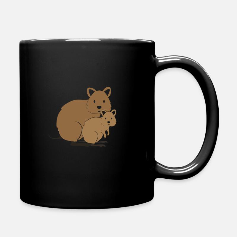 Quokka avec bébé - Mug uni - noir