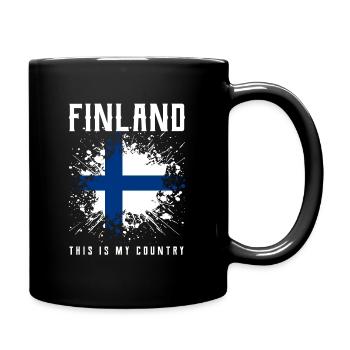 Finland - Full Colour Mug - black - Right