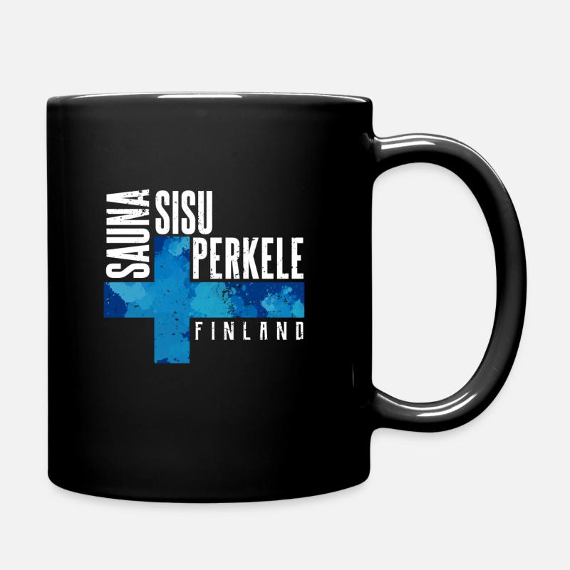 Finnland - Tasse einfarbig - Schwarz