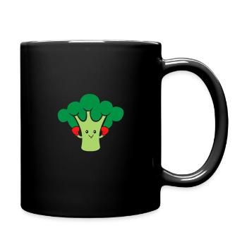 Le brocoli - Mug uni - noir - Droite