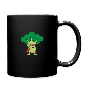Le brocoli - Mug uni - noir - Droite