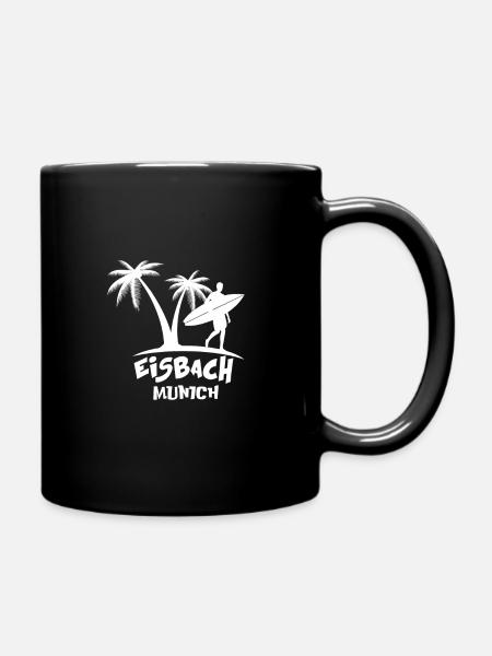 München - Tasse einfarbig - Schwarz