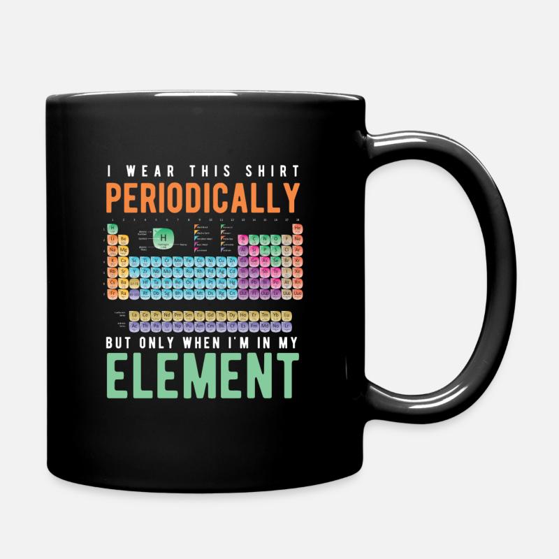 chemie - Tasse einfarbig - Schwarz