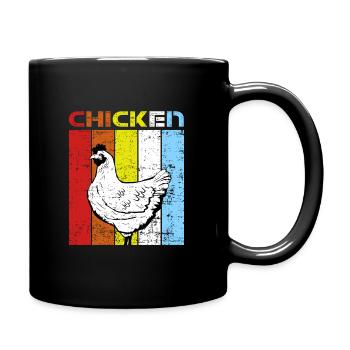 Chicken hen - Full Colour Mug - black - Right