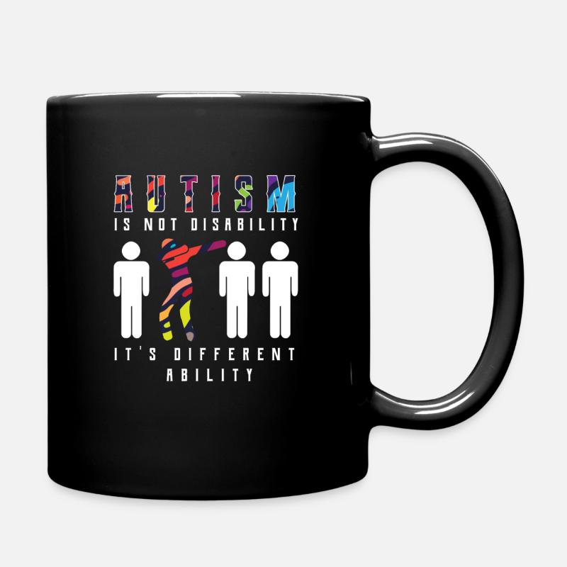 Autismus - Tasse einfarbig - Schwarz