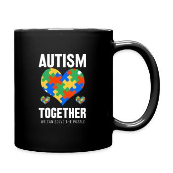 Autismus - Tasse einfarbig - Schwarz - Rechts
