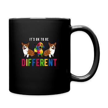Autismus - Tasse einfarbig - Schwarz - Rechts