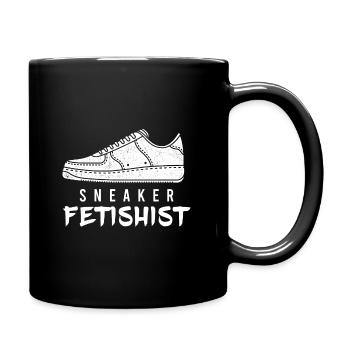 Fétichiste des baskets, cadeau de chaussures de sport - Mug uni - noir - Droite