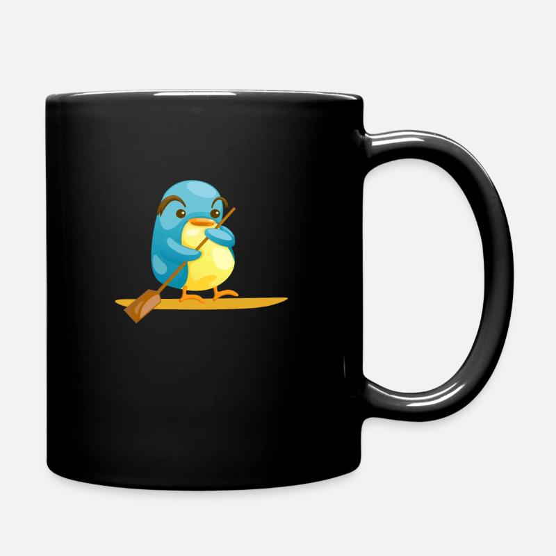 Stand Up Paddle Penguin SUP Sport Surfer - Mug uni - noir