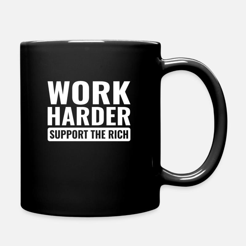 Travailler plus dur cynique lutte contre les classes d'injustice - Mug uni - noir