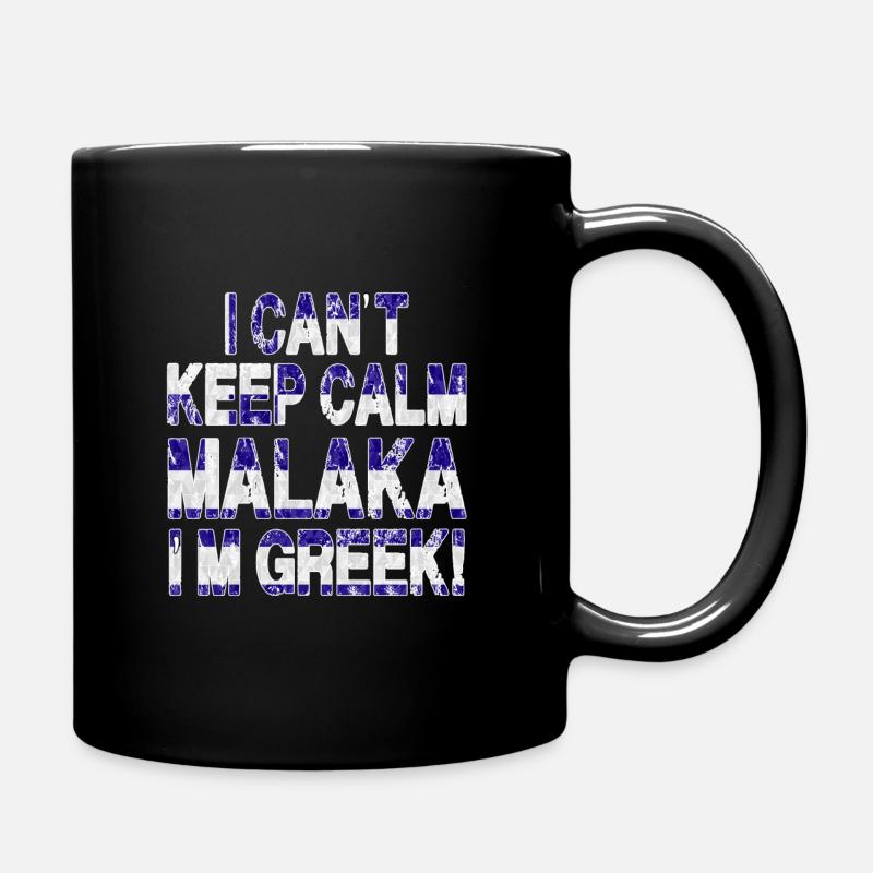 Grecs Fierté Malaka Grecque Spartiate Grecque - Mug uni - noir