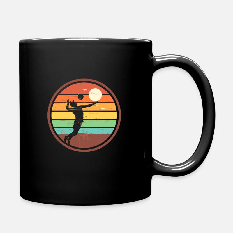 Volley-ball de sport vintage - Mug uni - noir