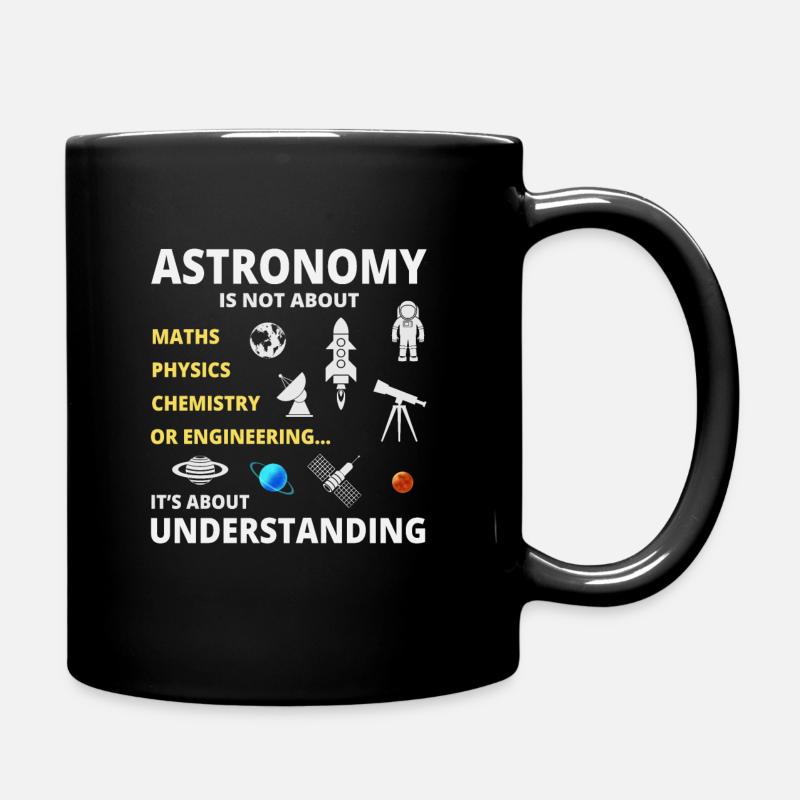 Astronomie - Tasse einfarbig - Schwarz