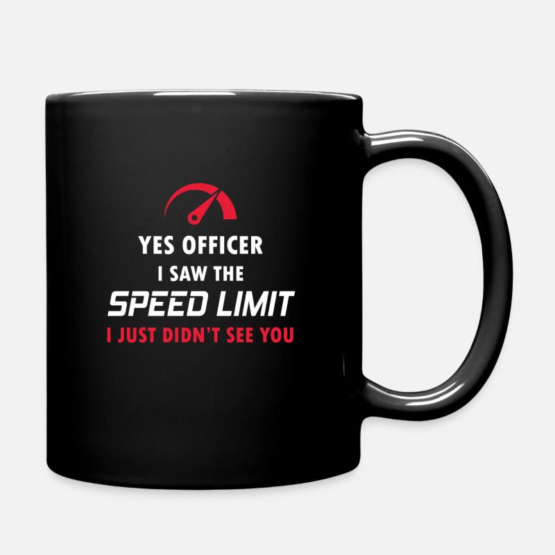 Course de voitures - Mug uni - noir