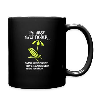 Sylt - Tasse einfarbig - Schwarz - Rechts