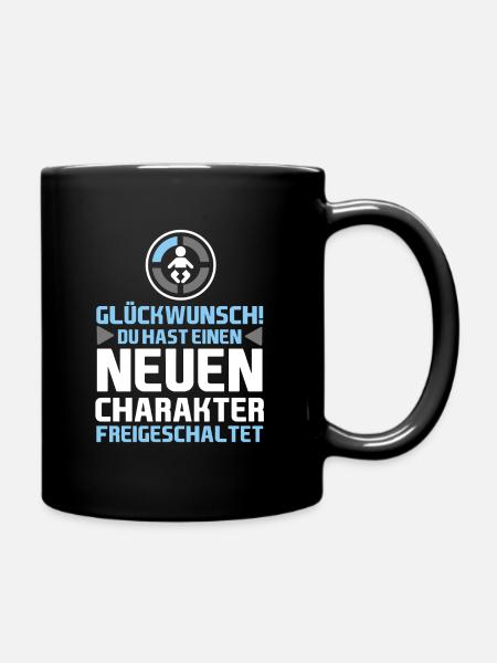 Du wirst Vater Gamer Papa - Tasse einfarbig - Schwarz