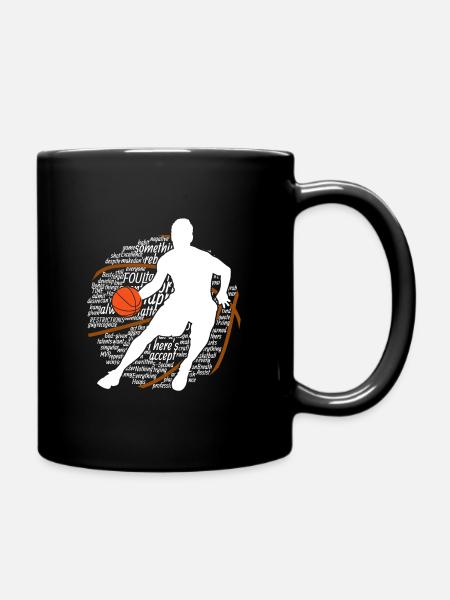 basketball - Mug uni - noir