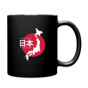 Japan - Tasse einfarbig - Schwarz - Rechts