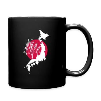 Japan - Tasse einfarbig - Schwarz - Rechts