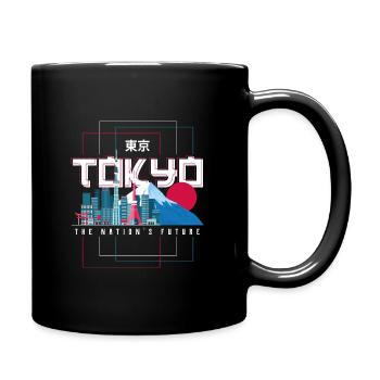 Japan - Tasse einfarbig - Schwarz - Rechts