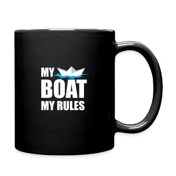 Boating Funny Boat Quote Gift - Full Colour Mug - black - Right