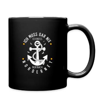 Norderney - Tasse einfarbig - Schwarz - Rechts