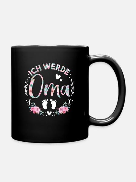 Du wirst Oma Geschenk - Tasse einfarbig - Schwarz
