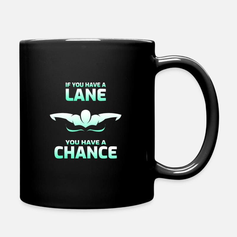 Schwimmen Schwimmen Schwimmer Geschenk - Tasse einfarbig - Schwarz